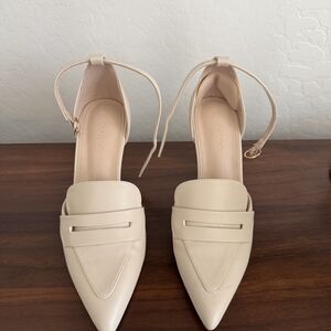 Cream Ankle Strap Heals